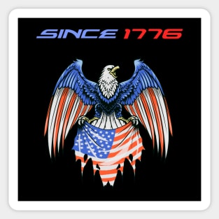 Blad eagle on 4th of  july Sticker